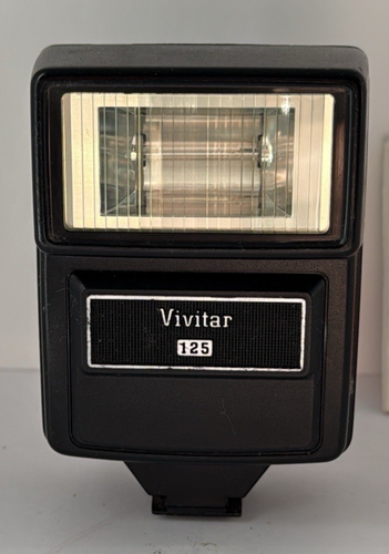 Vintage Vivitar 125 Electronic Flash & Manual. WORKS - Picture 3 of 16