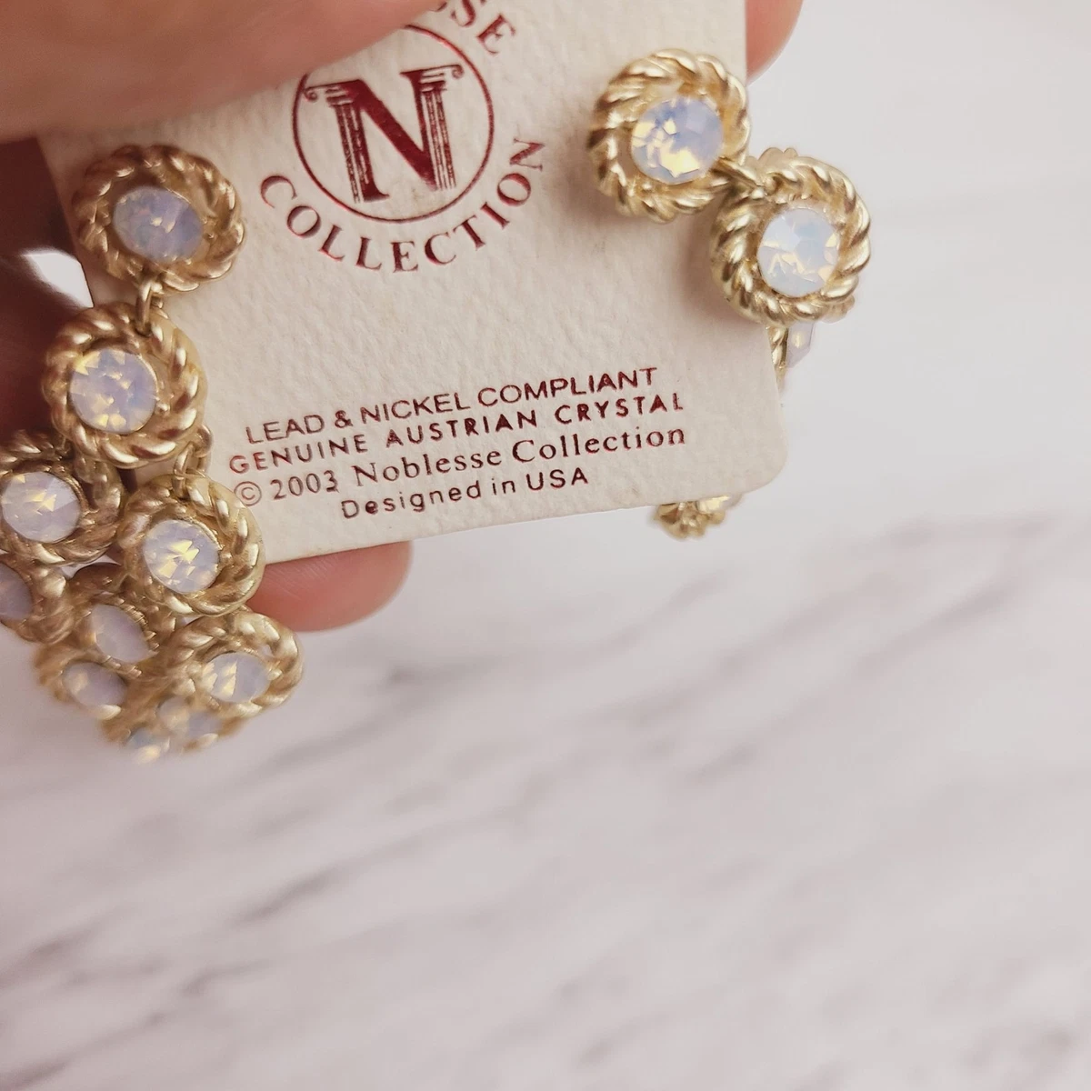 noblesse collection genuine austrian crystal earrings lead nickel compliant us