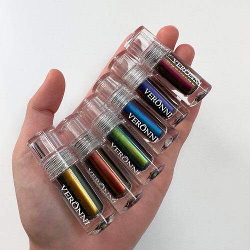 Chameleon Makeup Multichrome Colours Eyeliner Aurora Eyeshadow Metallic Liquid - Picture 8 of 22