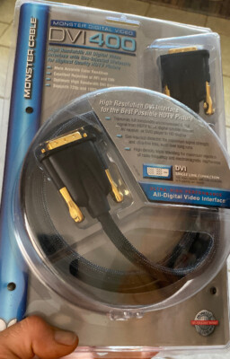 MONSTER DIGITAL VIDEO CABLE DVI 400 Brand New in Package Factory Sealed 