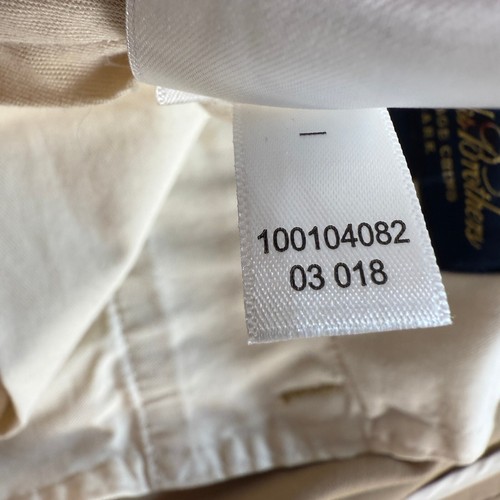 Brooks Brothers Khaki Pants Mens 36x30 Beige Advantage Chino Clark Wrinkle Free - Afbeelding 6 van 14