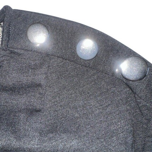 NWT SPENSE Sheath Dress Workwear Career Buttons Charcoal Gray Size Med - Picture 10 of 13