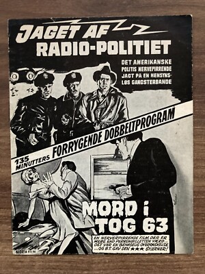 Panzerwagenraub C. McGraw + The Narrow Margin 1952 Danish Movie Program
