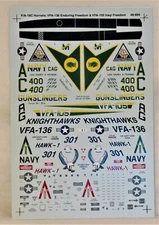 SuperScale 48-894 F/A-18C Hornets VGA-105 Iraqi & Vfa-136 Enduring Freedom Decal
