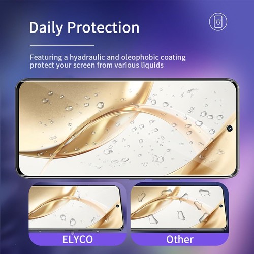 ELYCO Compatibile con Honor 200 5G Vetro Temperato, 2 Pezzi 3D Pellicola Protett - Foto 3 di 8