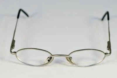 Fossil Nash Matt Silber Metall Augenglas Rahmen Designer Stil Rx Brillen - Bild 1 von 3