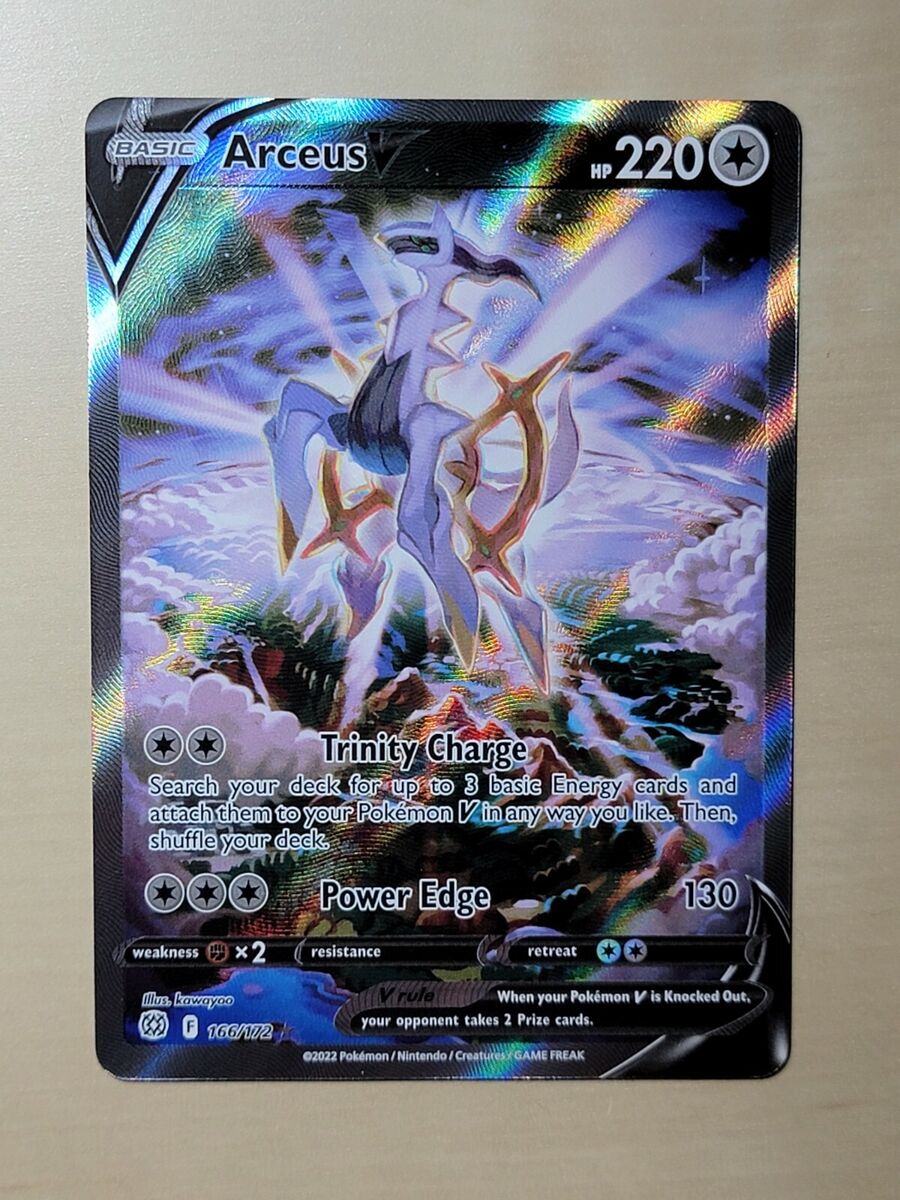 Pokemon Card - Arceus V - 166/172 - Alternate Full Art - Brilliant Stars  NM/M