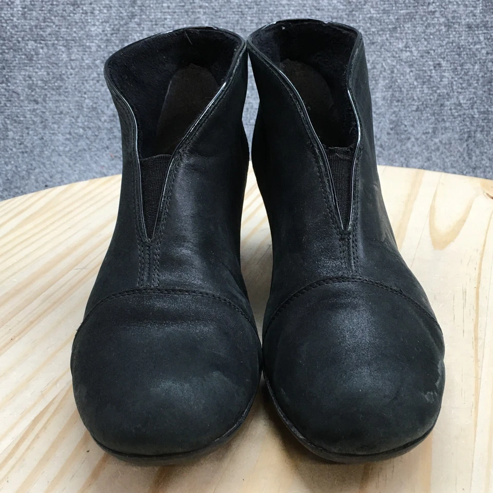 Botas Rieker para mujer 41 botines al tobillo negros punta almendra tacones en bloque Foto 3 de 4