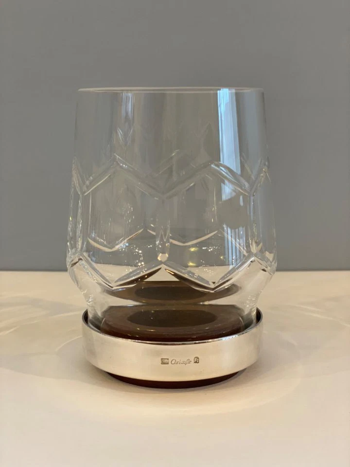 Candelabro Christofle Teflite PM Madison 6 diseño hexagonal sin caja usado Foto 3 de 4