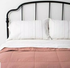 Hearth Hand with Magnolia Box Stitch Solid Quilt Full / Queen Copper