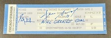 2/24/88 DENIS SAVARD Scores GREATEST GOAL v GRANT FUHR Signed TICKET BLACKHAWKS