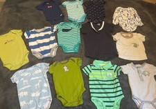 Baby Boy Lot Clothing Newborn 3 Months 13 Pieces, Carters Gerber Star Wars H M
