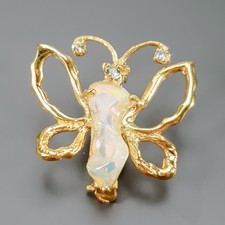Jewellery Natural Opal Brooch 925 Sterling Silver  /NB30205