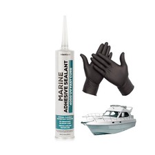 10oz Marine Adhesive Sealant 4000/4200 Fast Cure UV White - Semi-... Fast Ship