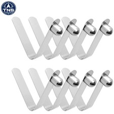 8pcs Stainless Steel Spring Snap Clips for Kayak Paddle Tent Poles Locking Pins