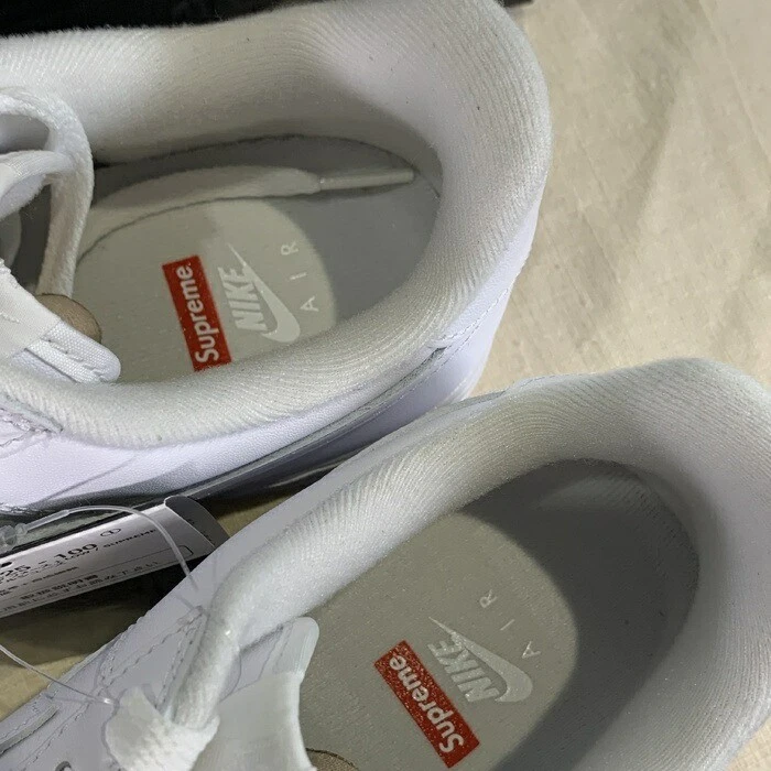 Nike Air Force 1 Low Sp Supreme Blanc Cu9225 100 Homme 9.0US Taille Rf