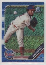 2019 Bowman Chrome Prospects Blue Shimmer Refractor 32/150 Adonis Medina 6u5
