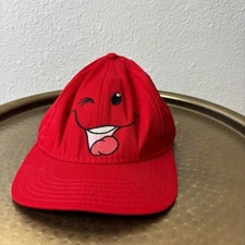 Nick Jr Y2K early 2000s red face ball cap hat
