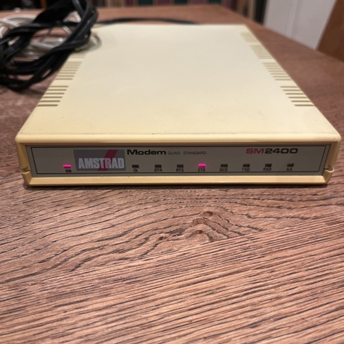 Vintage Amstrad SM2400 – Power Tested, Lights On, PSU & Serial Cable - Picture 14 of 14