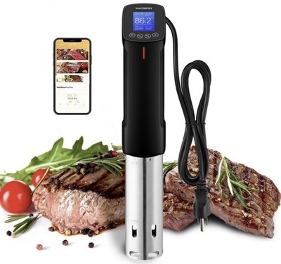 Inkbird ISV-100W 1000W WiFi Sous Vide Immersion Circulator Black Steel