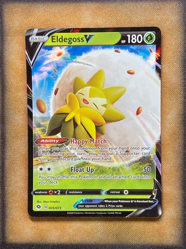 Pokemon Eldegoss V 005/073 Champion's Path Ultra Rare Holo MP