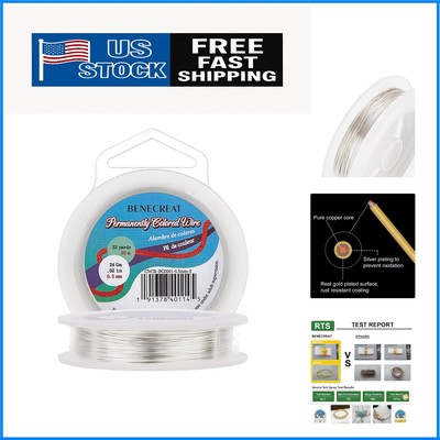 Versatile 24 Gauge Bendable Copper Wire - 98 Feet for Crafts & Floral Arranging