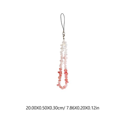 2 Pcs Kristall -Edelstein -Schlüsselkette Dekoratives Telefon Lanyard - 第 3/12 張圖片
