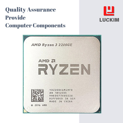 AMD Ryzen 3 2200GE CPU - Socket AM4 4 Cores 4 Threads 3.20GHz 4MB L3 Cache 35W T