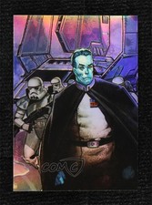 1996 Topps Finest Star Wars Refractor Grand Admiral Thrawn #23 0b3o