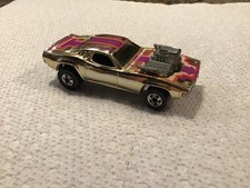 Vintage 1970 Hot Wheels Gold Chrome Rodger Dodger BW Blackwall Tires Hong Kong