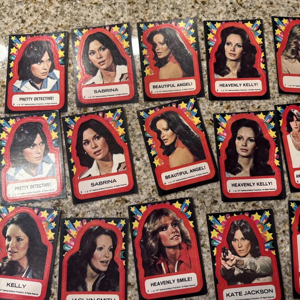 1977 Vintage Spelling Goldberg Productions Charlie’s Angels Sticker Collection  - Image 4 of 4