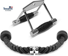 Cable Machine Attachment, Row Handles, Tricep Rope, Straight Bar, V Bar, LAT Pul