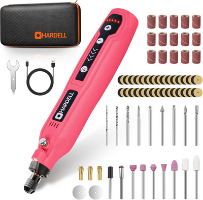 Mini Cordless Rotary Tool, 5-Speed 3.7V Rechargeable Rotary Tool Kit with 69 Acc