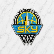CHICAGO SKY WNBA EMBROIDERED IRON ON PATCH FREE SHIPPING & TRACKING