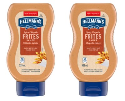 Hellmann's Frites Sauce Spicy Chipotle For Fries 325 ml (2 Pack)