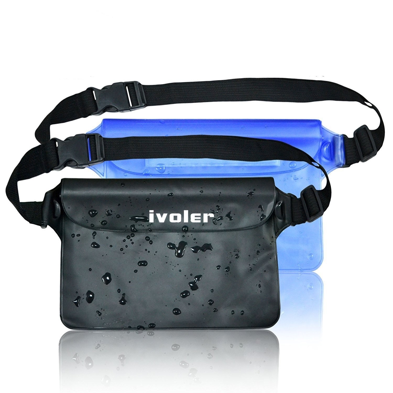 Pochette imperméable ceinture lot de 2 idéale pour le paddle et la plage en été