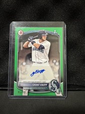 2025 Bowman 1st Grant Knipp Prospect Auto #BPA-GK Green Border /99 Mariners