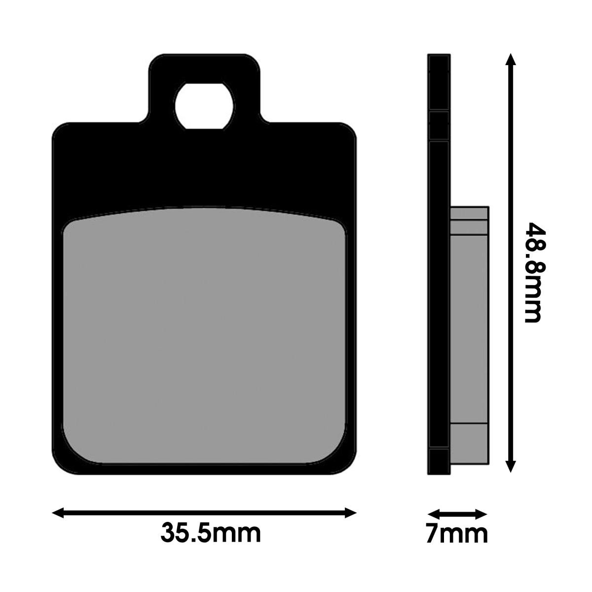 Plaquette de frein Polini stoppe les sifflements sur Piaggio Liberty 125