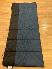 💙Slumberjack 33x78" Sleeping Bag Slate Blue~Gray Liner Camp Gear Camping~CLEAN