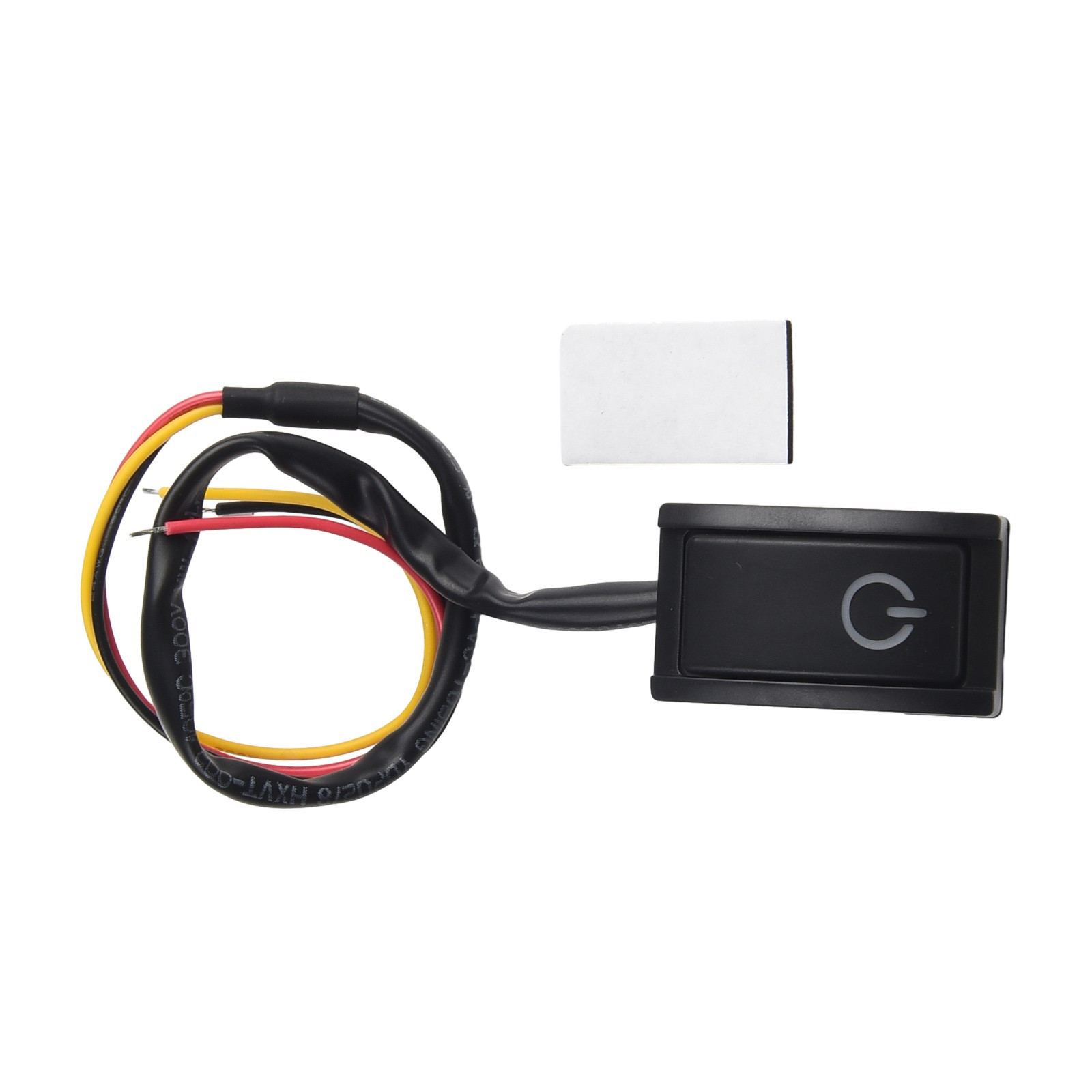 DC 12V 200mA 2.4W LED Light Car Push Button Latching Turn ON OFF Switch Assembly