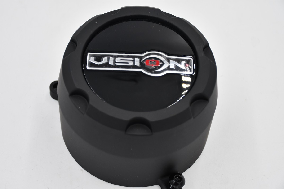 Vision 398 Manx 412 Rocker C398SB-8V Satin Black Center Cap 8x6.5