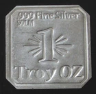 SILVER SUNS OF LIBERTY 1 OZ .999 FINE SQUARE BAR 2016