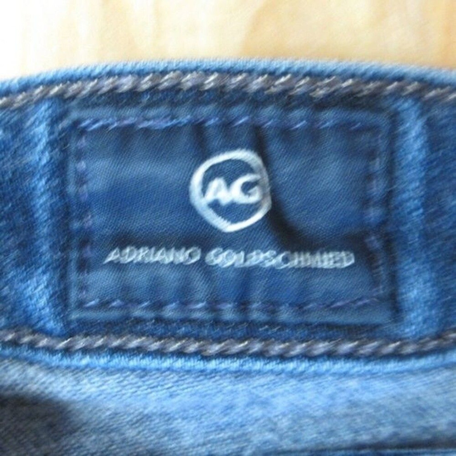 AG ADRIANO GOLDSCHMIED The Prima Mid Rise Cigarette Leg Denim Jeans Sz 30 (31.5) thumbnail 7