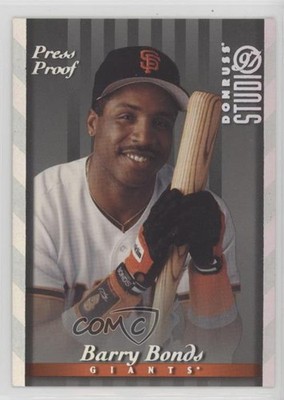 1997 Donruss Studio Silver Press Proof /1500 Barry Bonds #59 0n8h