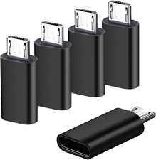 USB C to Micro USB Adapter 5Pack, Type C Female to Micro USB Male Convert Connec