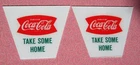 COCA COLA REVOLVING LANTERN LAMP INSERTS FOR VINTAGE LIGHT - 1 PAIR