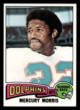 1975 Topps #475 Mercury Morris Ex-Mint Dolphins ID:498262
