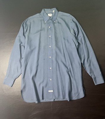 CP Company Massimo Osti Silk Shirt Mens XL 1 Coral Button Down Workwear Italy