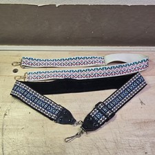 2 Vintage Retro Hippie 70's Camera Adjustable Neck Shoulder Strap - woven
