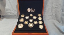 Royal Mint 2019 Premium Proof Coin Set in Display Case with COA